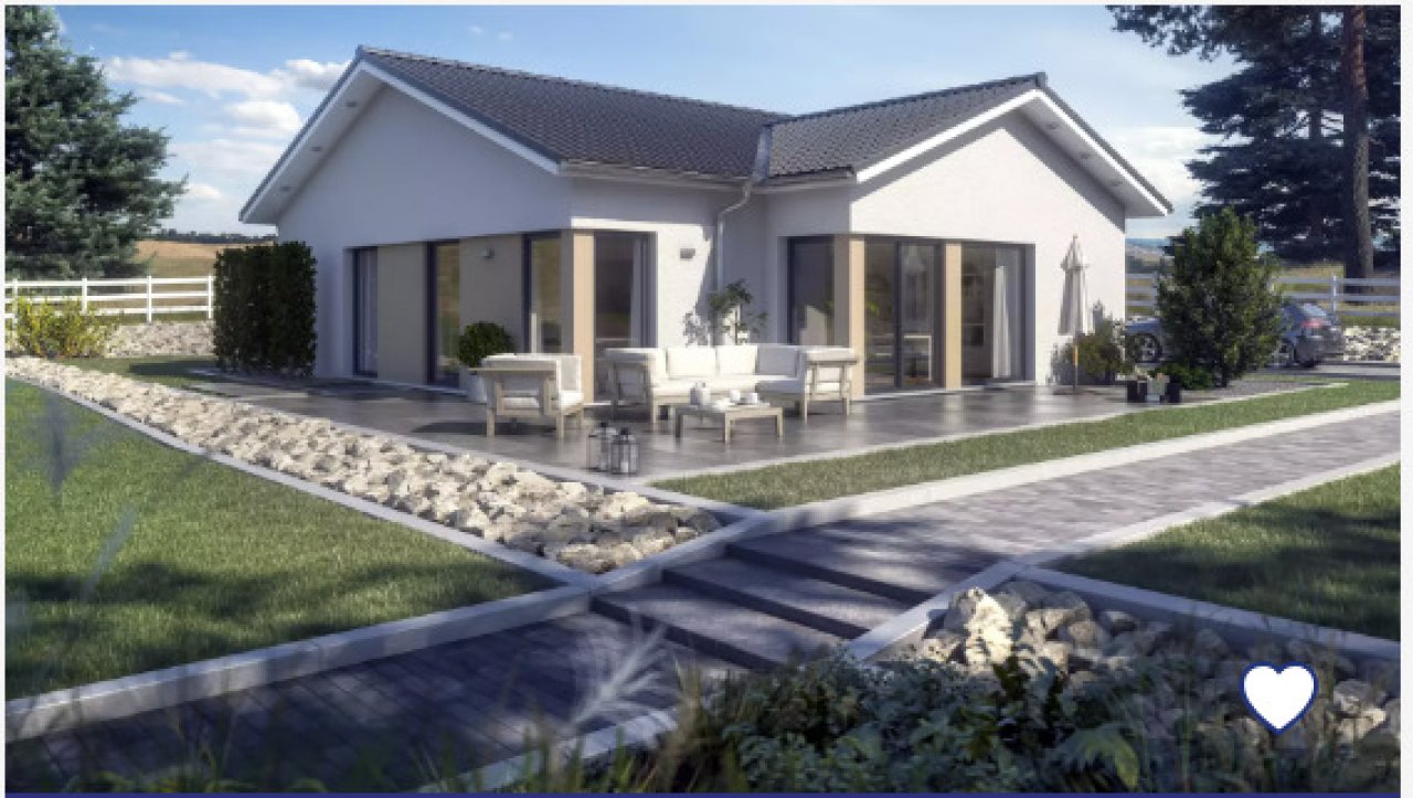 25KW4 96,54 Moderner Satteldach-Bungalow-1